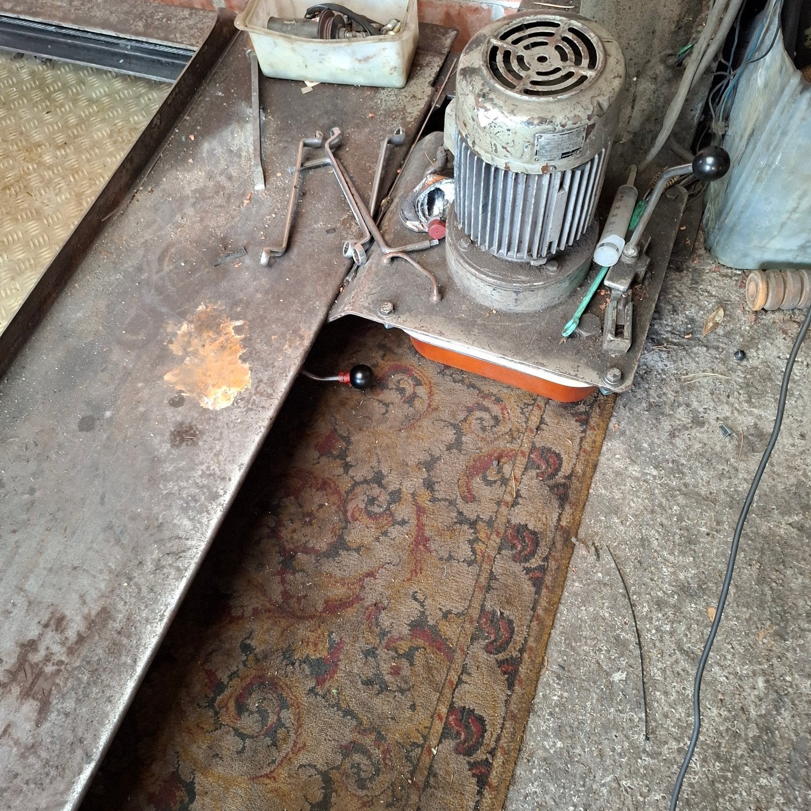 Hefbrug 4 palen, Auto diversen, Autogereedschap, Ophalen