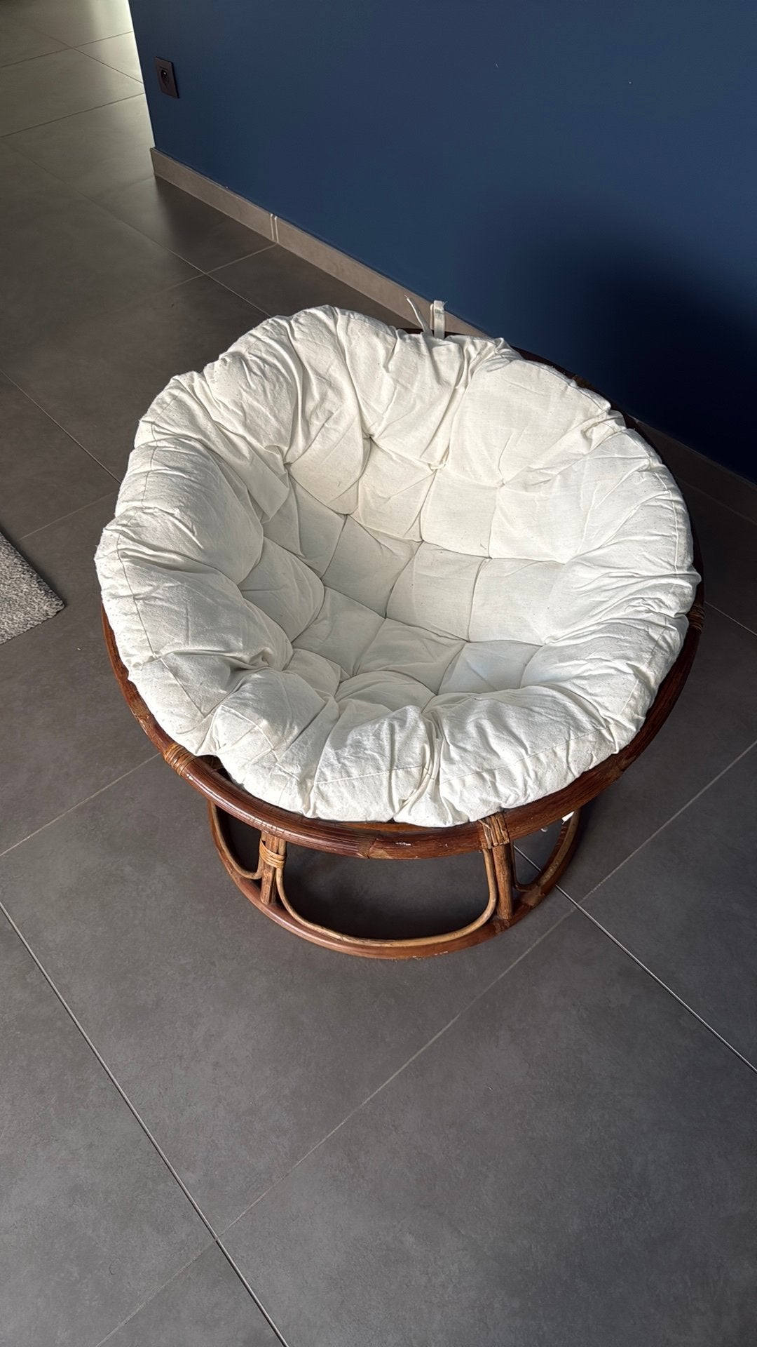 Petit fauteuil pour enfant en osier, Enlèvement, Utilisé, Bois