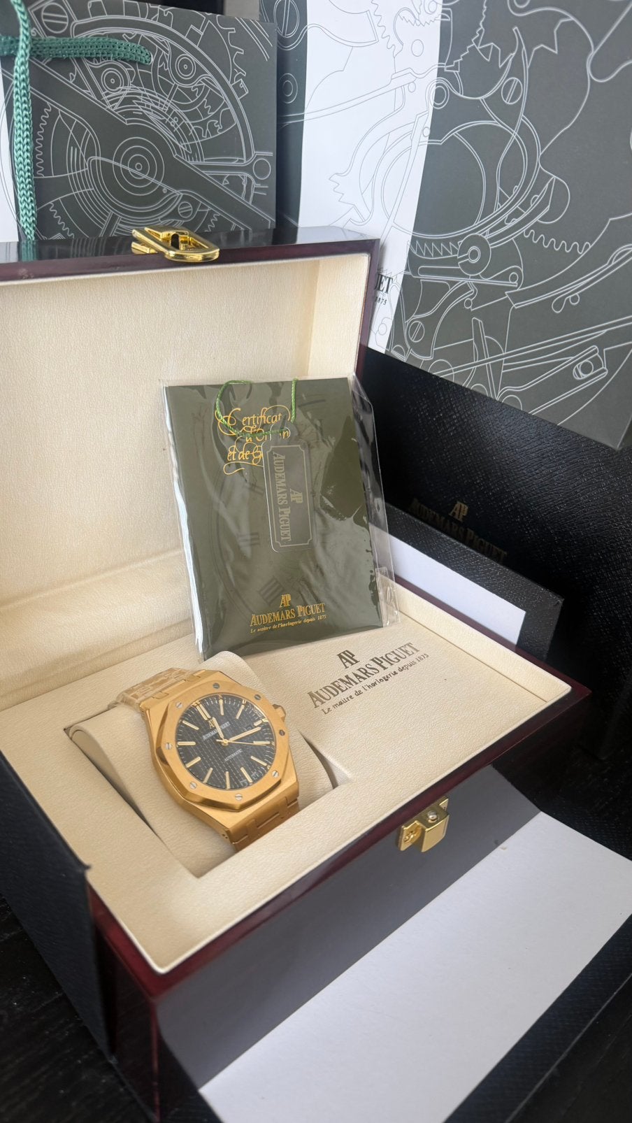 Audemars Piguet met doos en zak, Ophalen of Verzenden, Nieuw