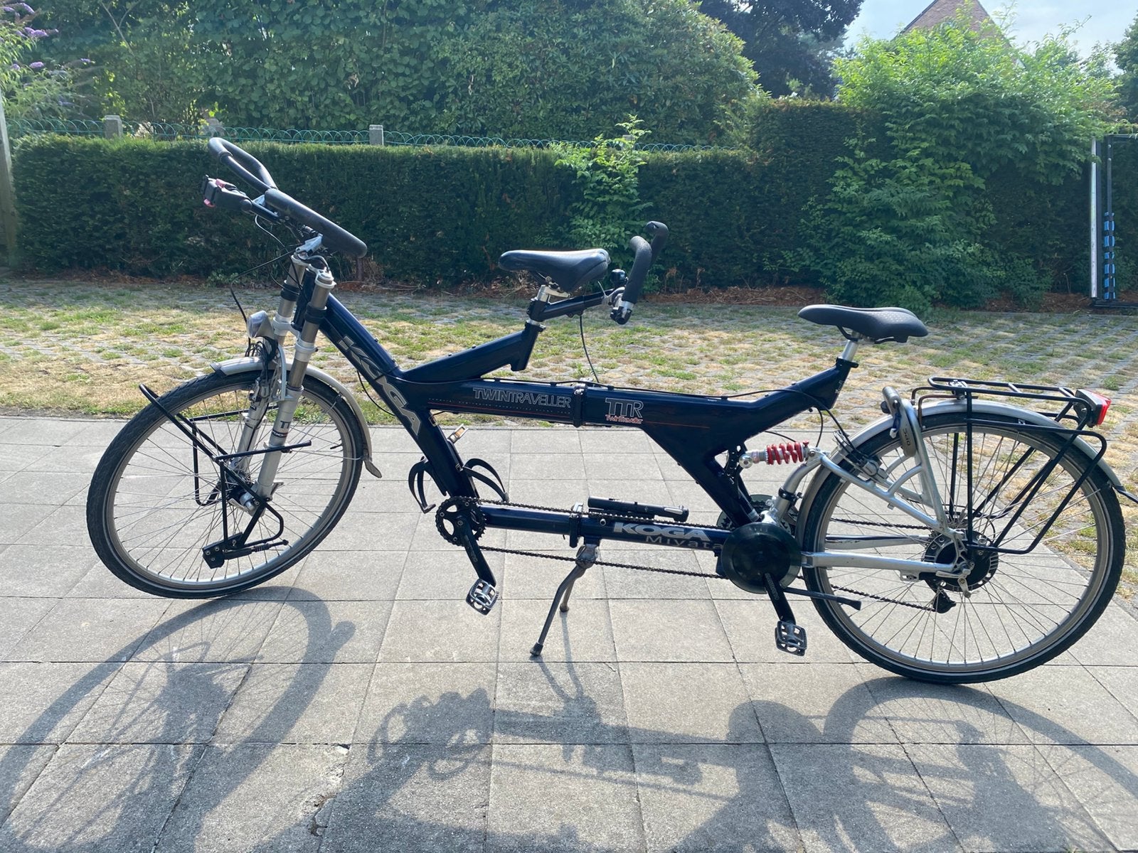 tandem koga miyata plooibaar, Fietsen en Brommers, Ophalen, Gebruikt, Meer dan 20 versnellingen, Vering