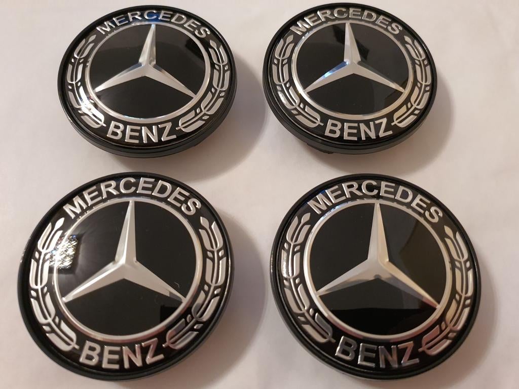 Mercedes wieldoppen 69 mm / 56 mm, Auto-onderdelen, Ophalen of Verzenden, Nieuw, Mercedes-Benz
