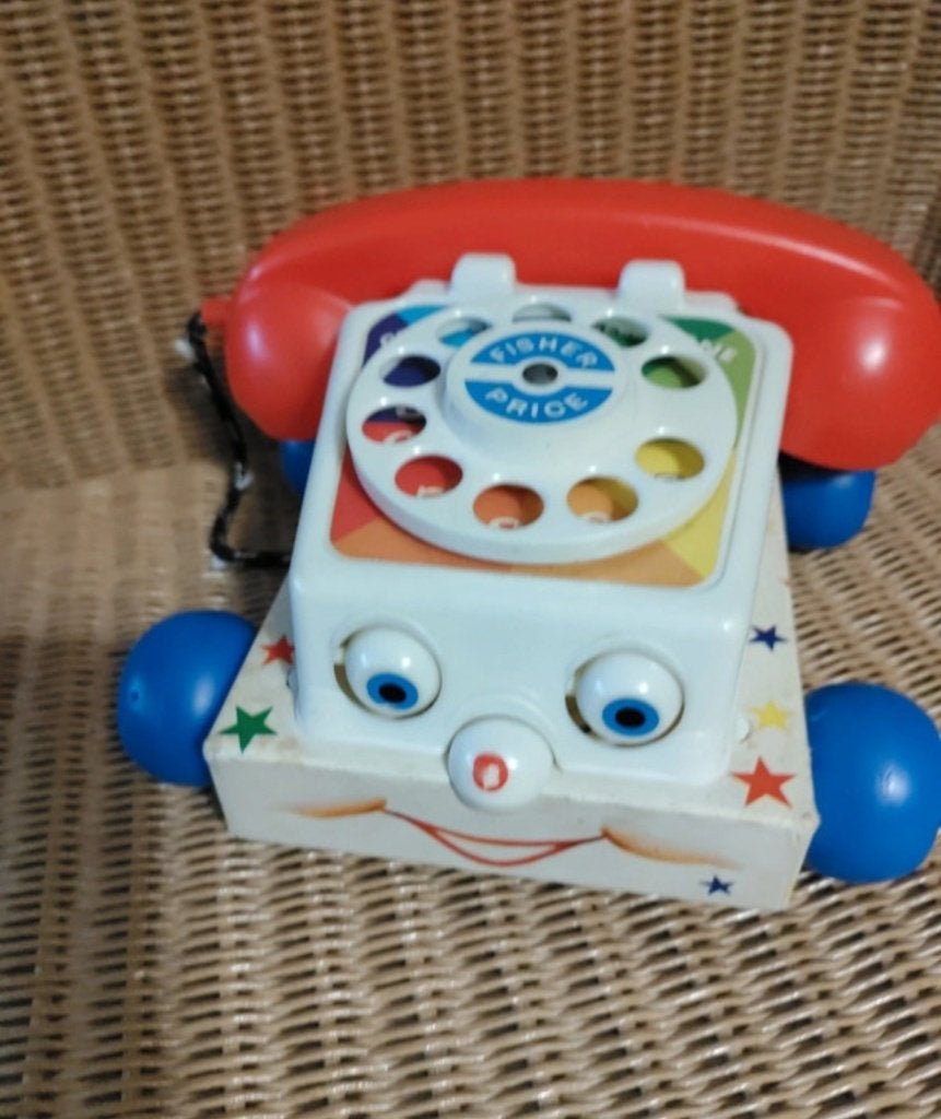 Téléphone vintage Fisher Price, Enfants & Bébés, Jouets | Fisher-Price, Enlèvement ou Envoi, Utilisé, Jouet à Pousser ou Tirer