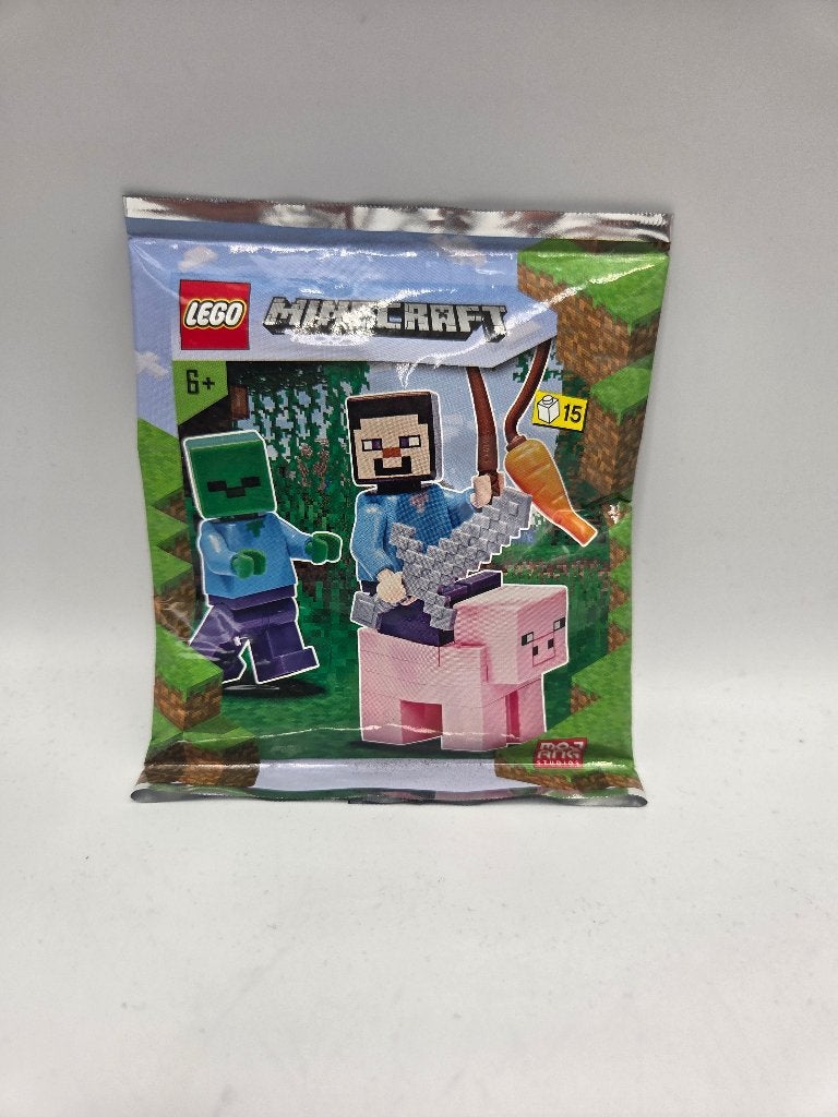 Lego Minecraft 662101 Steve, Zombie and Pig foil pack, Kinderen en Baby's, Minecraft, Lego, Nieuw, Ophalen of Verzenden
