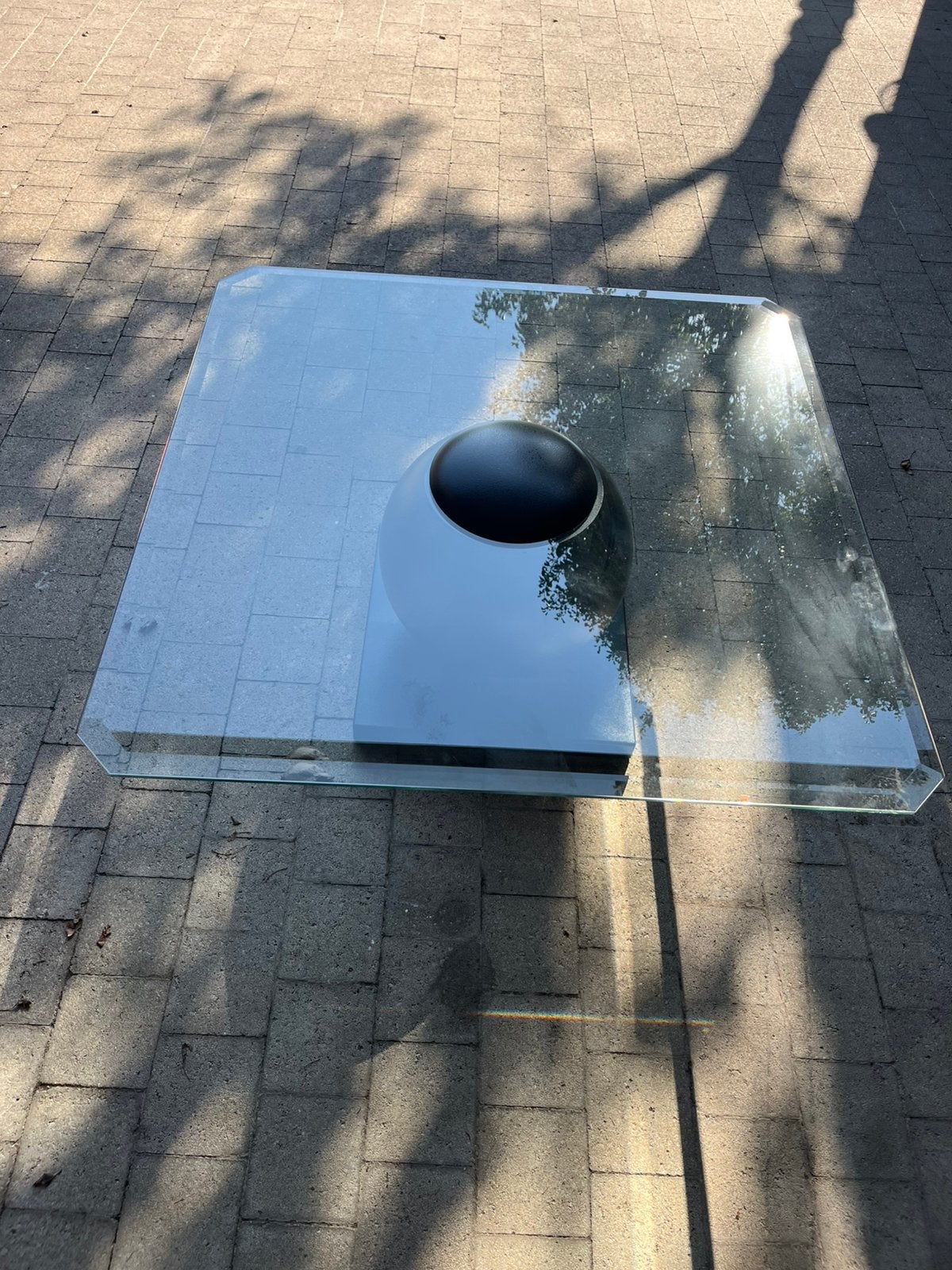 Glazen salontafel, Ophalen, Zo goed als nieuw