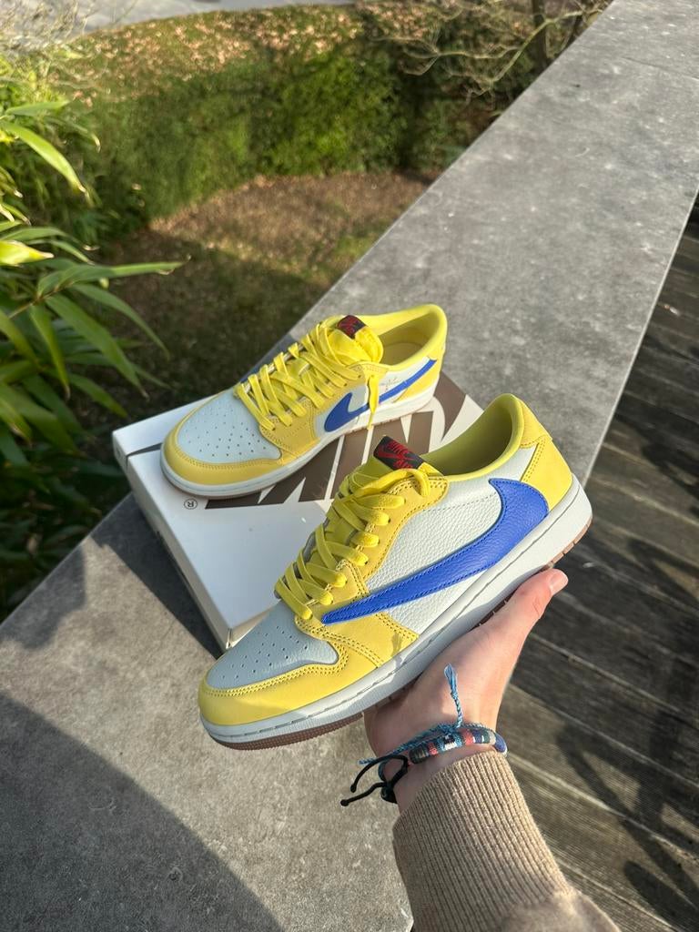 Jordan 1 travis scott canary, Enlèvement, Neuf, Baskets