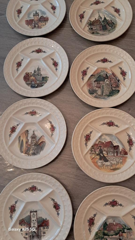 Sarreguemines Obernai fondueborden, Antiek en Kunst, Ophalen