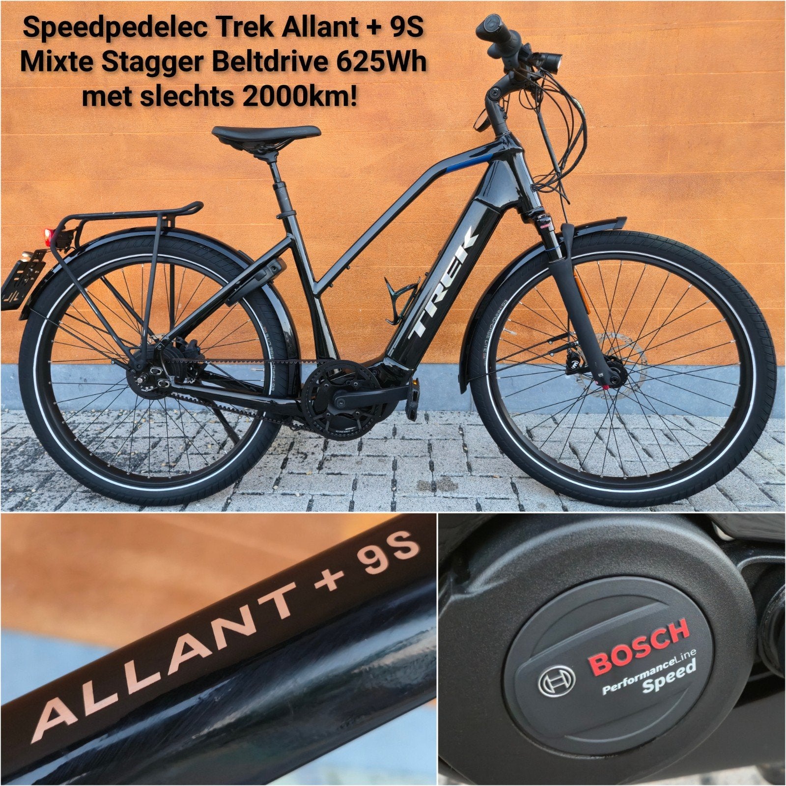 Trek Allant+ 9S mixed Stagger 625Wh 2023 Speedpedelec, Fietsen en Brommers, Ophalen, Zo goed als nieuw