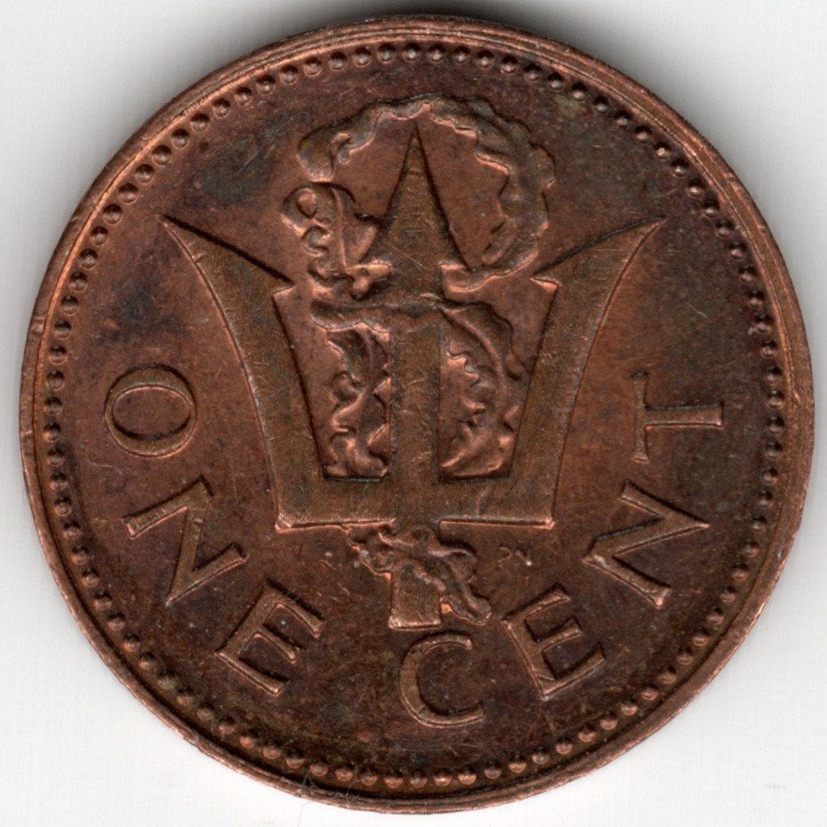 Barbados : 1 Cent 1973 KM#10 Ref 16749, Ophalen of Verzenden, Midden-Amerika, Losse munt