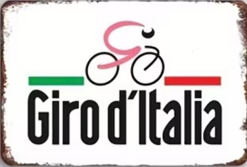 Panneau en métal Giro d'Italia - rétro vintage mancave, Enlèvement ou Envoi, Neuf, Panneau publicitaire