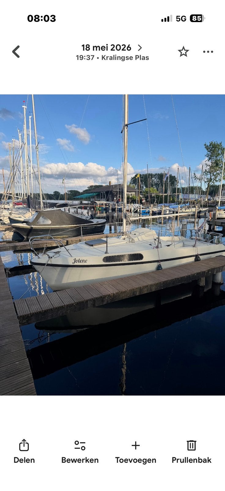 Joyeux marin 18, Sports nautiques & Bateaux, Enlèvement, Comme neuf, Moteur hors-bord