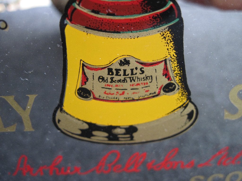 Miroir publicitaire Bells Old Scotch Whisky., Collections, Enlèvement ou Envoi
