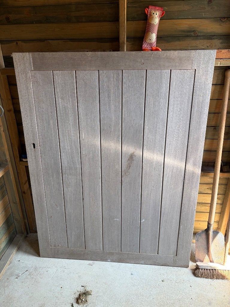 Houten poort, Neuf, Portail battant, 100 à 150 cm, Bois