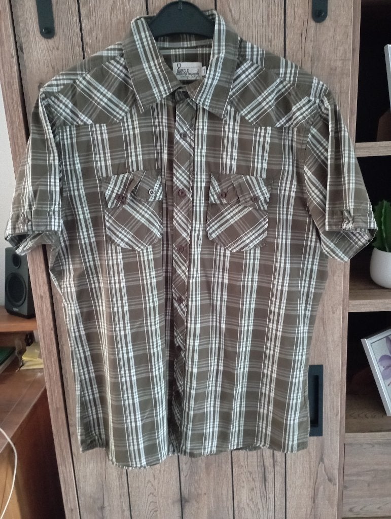 bruin geruit hemd GARCIA mt XL, Bruin, Garcia, Ophalen of Verzenden, Zo goed als nieuw