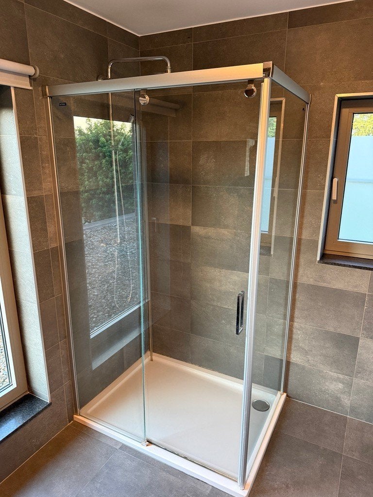 douche glazen wanden, Doe-het-zelf en Bouw, Ophalen, Gebruikt, Glas, Douche
