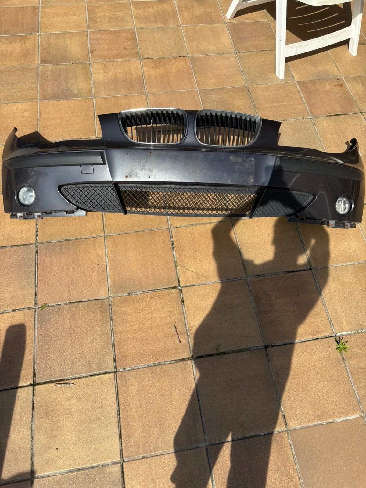 Bumper bmw 116i E87 zwart, Ophalen of Verzenden, Voor, BMW, Bumper