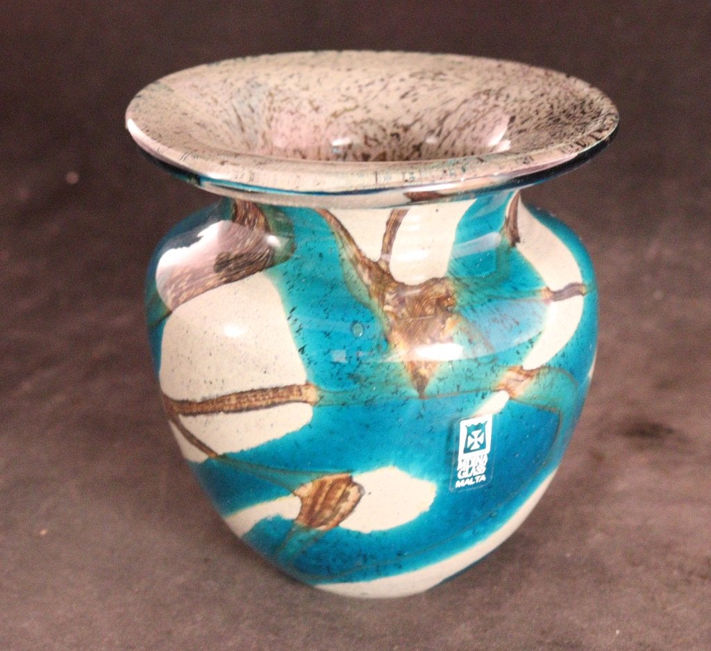 Vase en verre Mdina de Malte, Enlèvement ou Envoi