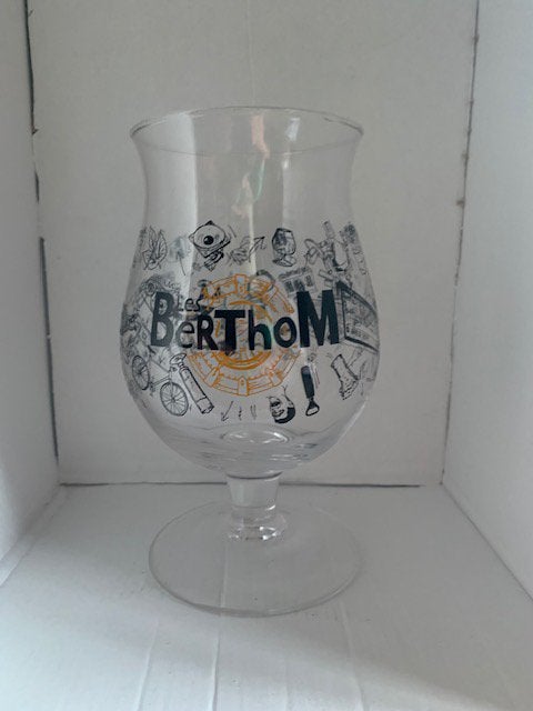 Duvel glas Berthom Memes te koop, Ophalen, Zo goed als nieuw, Duvel