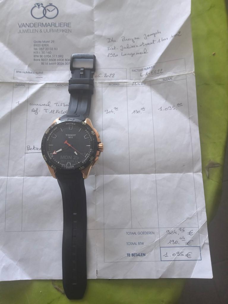 Tissot, Handtassen en Accessoires, Horloges | Dames, Ophalen of Verzenden