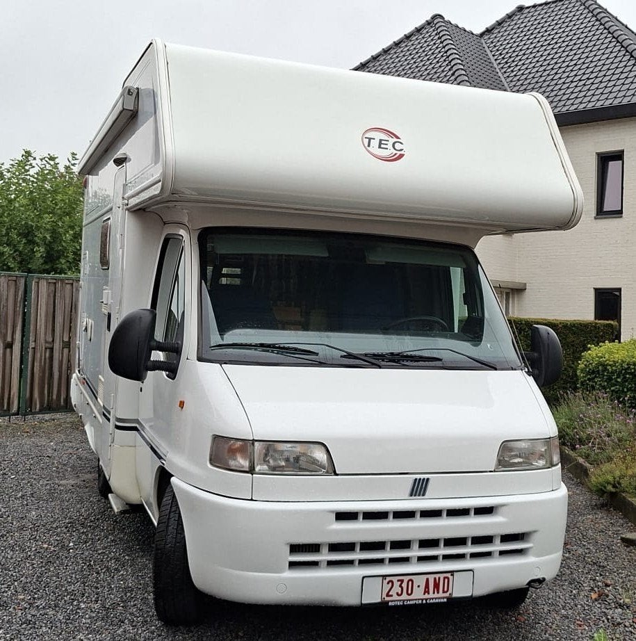 Mobilhome Rotec TEC, Caravans en Kamperen, Chemisch toilet, Ringverwarming, Fiat, Koelkast