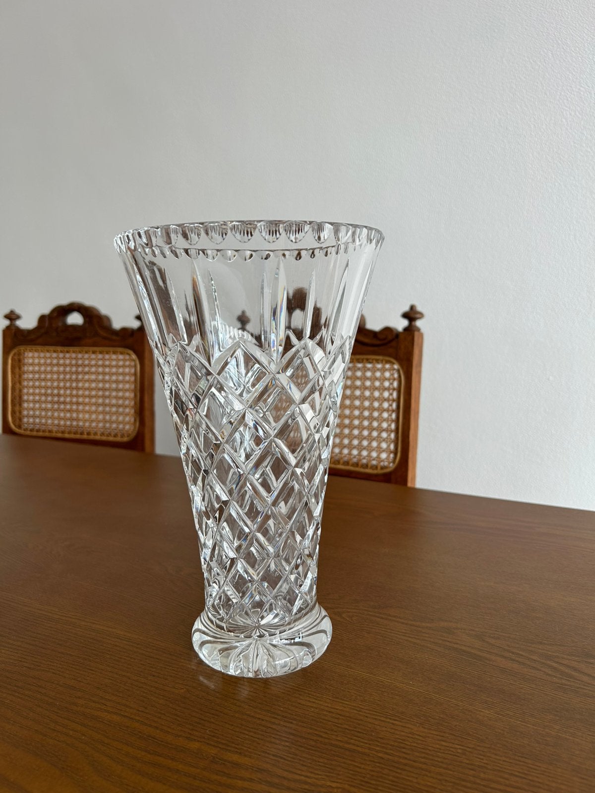 Magnifique vase en cristal vintage, Enlèvement