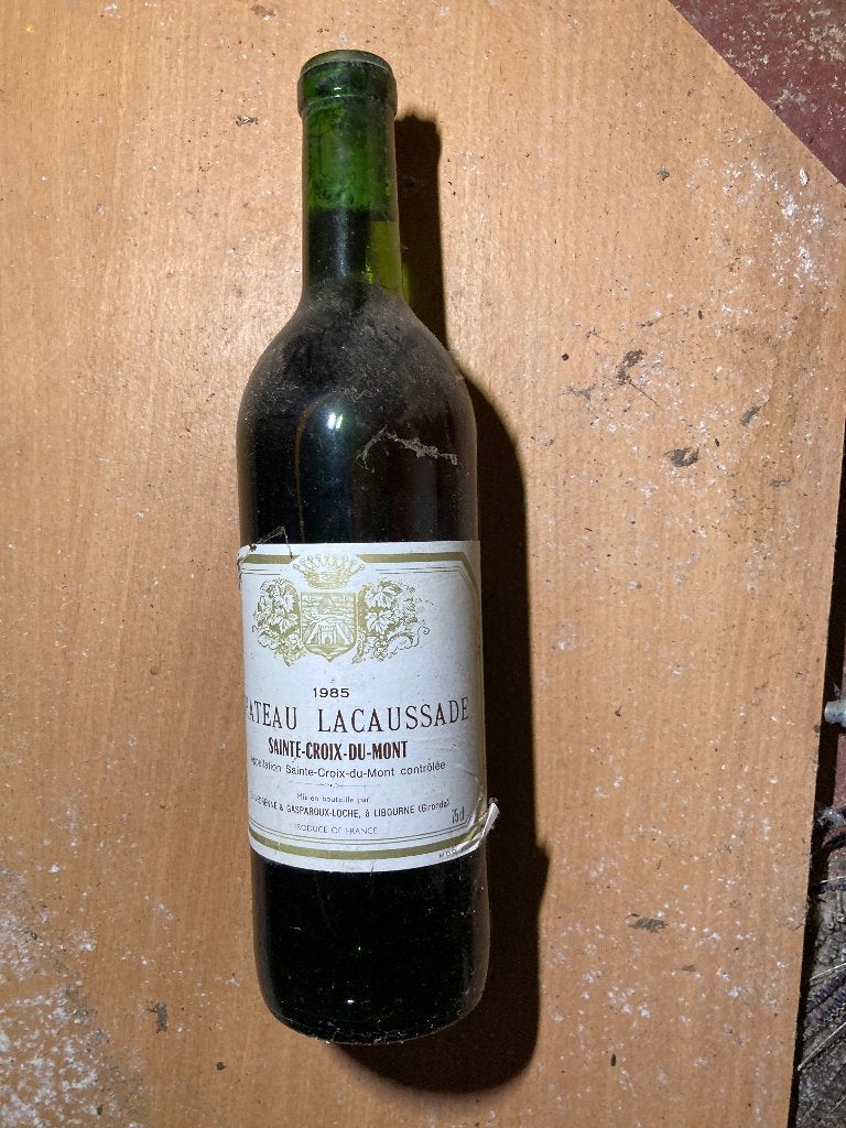 Wijn chateau la caussade 1985, Ophalen, Frankrijk, Rode wijn, Vol