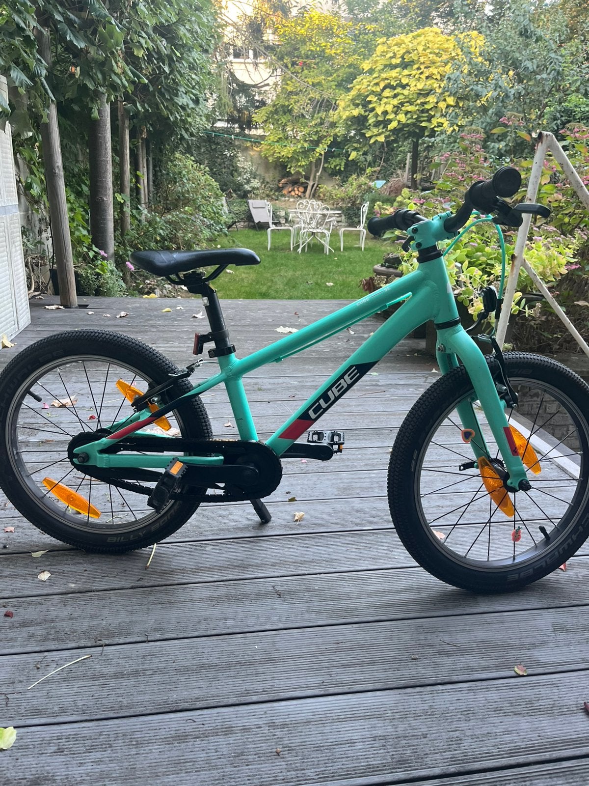 Velo enfant 18 pouces, Vélos & Vélomoteurs, Enlèvement, Utilisé, Frein sur jante, 16 à 20 pouces