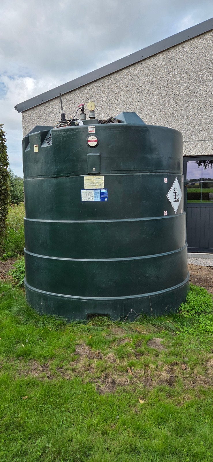 Mazouttank 5000 L, Ophalen