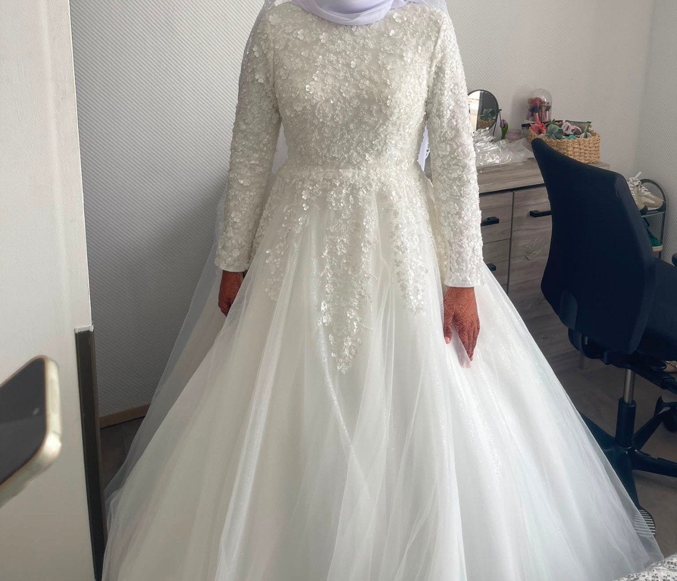 robe de marier taille unique comme neuve, Enlèvement ou Envoi, Comme neuf, Robe de mariée