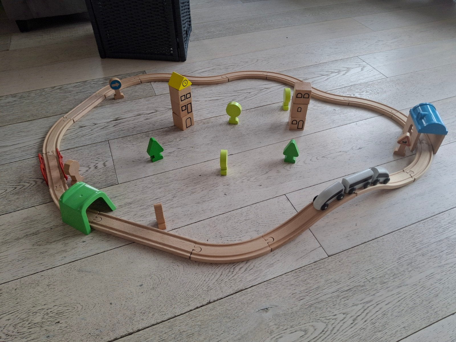houten trying set, Kinderen en Baby's, Ophalen, Zo goed als nieuw