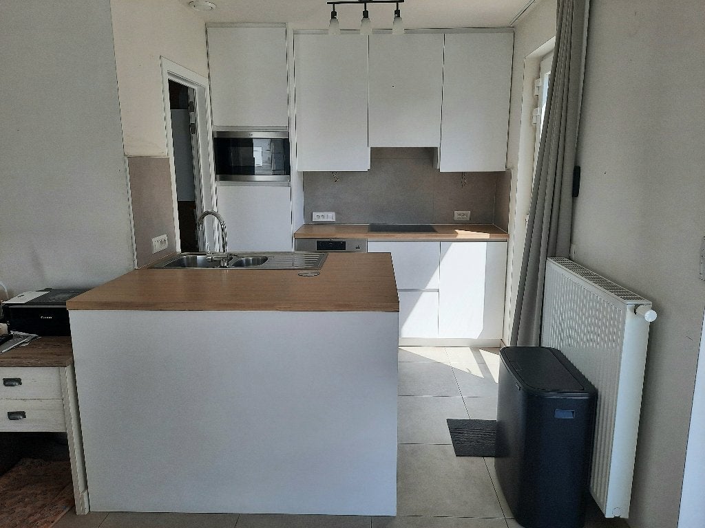 Keuken (2021) in perfecte staat (zonder toestellen)., Huis en Inrichting, Ophalen, Gebruikt, Overige materialen, Wit