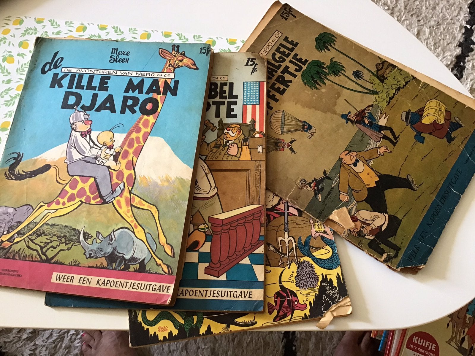 4vintage jaren 50 strips Nero van Marc Sleen curiosa, Boeken, Meerdere stripboeken, Ophalen of Verzenden, Gelezen