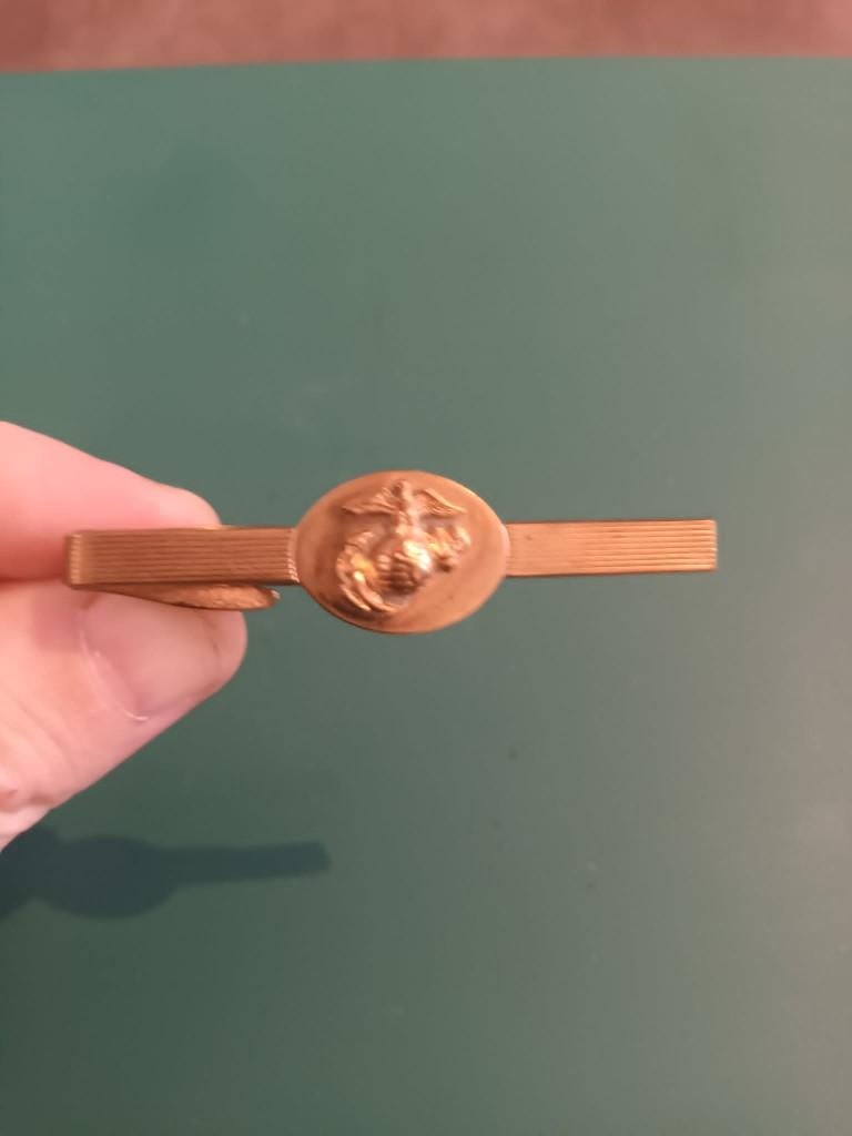 Epingle de cravatte USMC WW2, Verzamelen, Militaria | Tweede Wereldoorlog, Ophalen of Verzenden, Landmacht, Overige typen