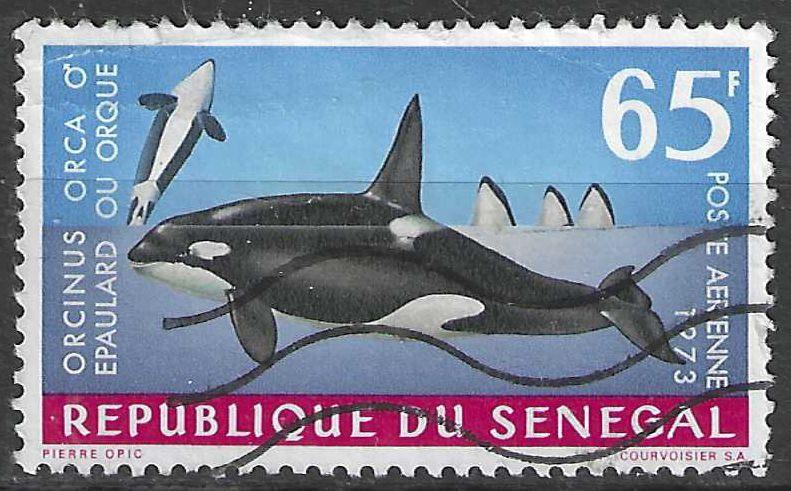 Senegal 1973 - Yvert 126PA - Walvisachtigen - Orka (ST), Verzenden, Gestempeld