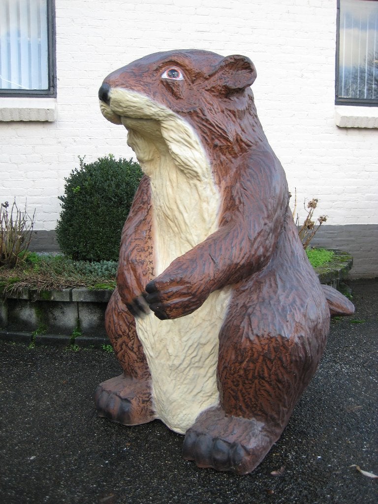 Hamster XXL polyester tuin beeld, Ophalen of Verzenden, Nieuw, Kunststof, Dierenbeeld