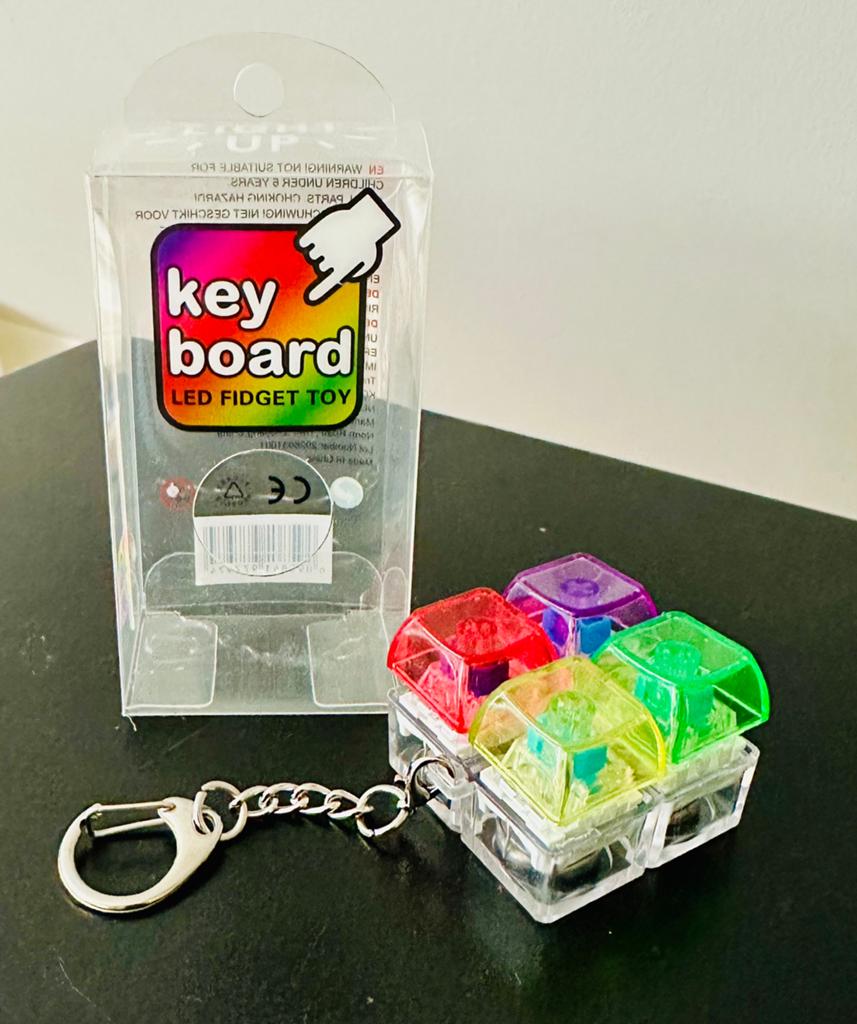 Key board led fidget toy, Verzenden, Nieuw