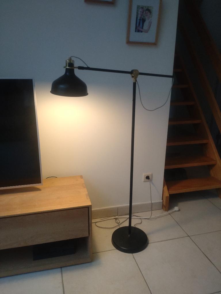 IKEA Ranarp bureau-lamp + sta-lamp, Maison & Meubles, Lampes | Lampes de table, Comme neuf, Métal, Enlèvement