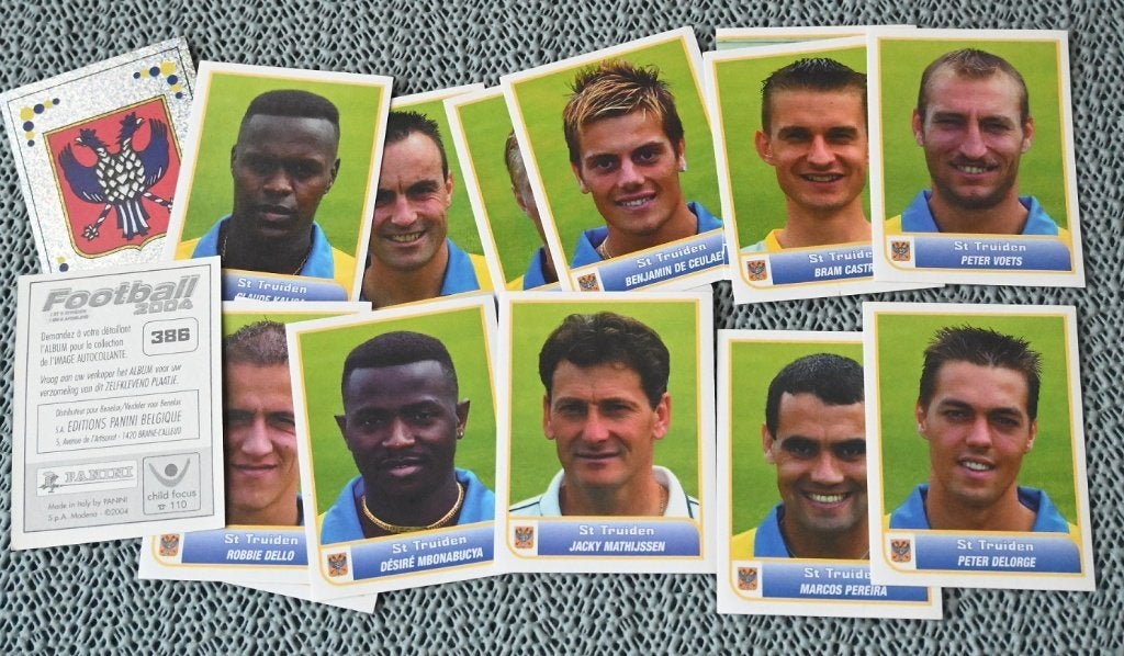Panini Football 2004/STVV Sint - Truiden/15 autocollants, Collections, Envoi, Neuf, Affiche, Image ou Autocollant