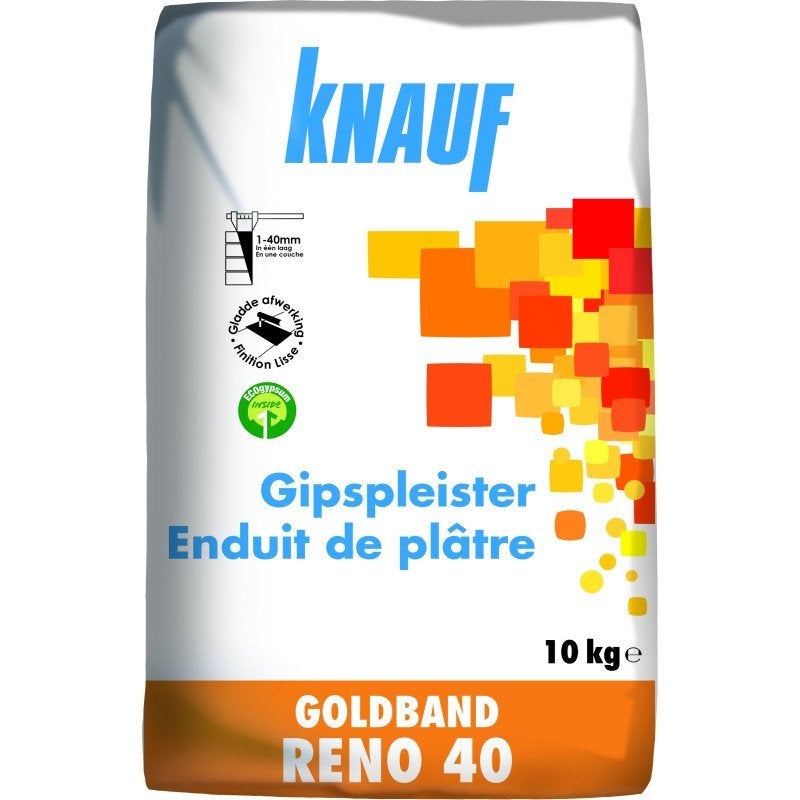 Goldband RENO 40 10 kg KNAUF pleisterpleister, Doe-het-zelf en Bouw, Ophalen, Gebruikt, Overige materialen