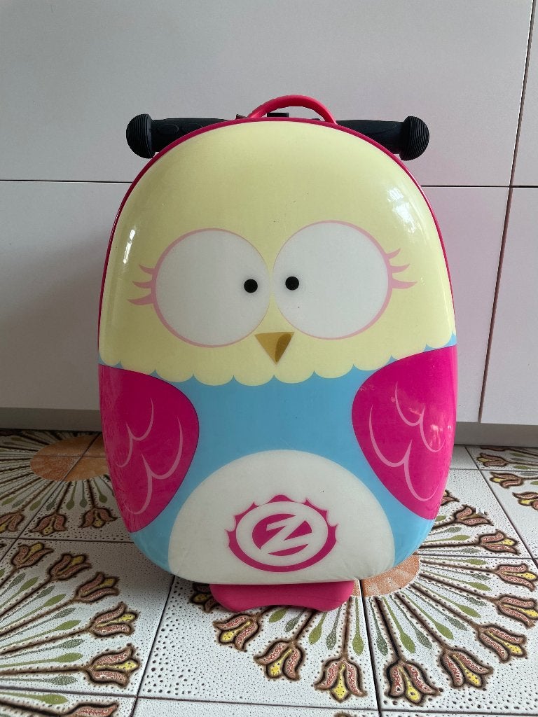 Reiskoffer voor kinderen met step., Handtassen en Accessoires, Koffers, Ophalen, Wieltjes, Hard kunststof, Minder dan 50 cm