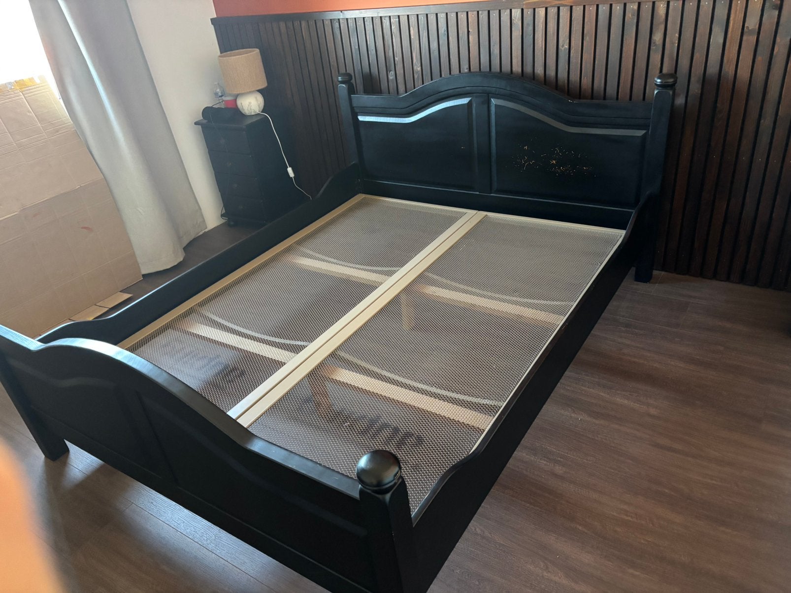 Twee persoons bed 160x200cm, Maison & Meubles, Enlèvement, Utilisé, 200 cm, Bois