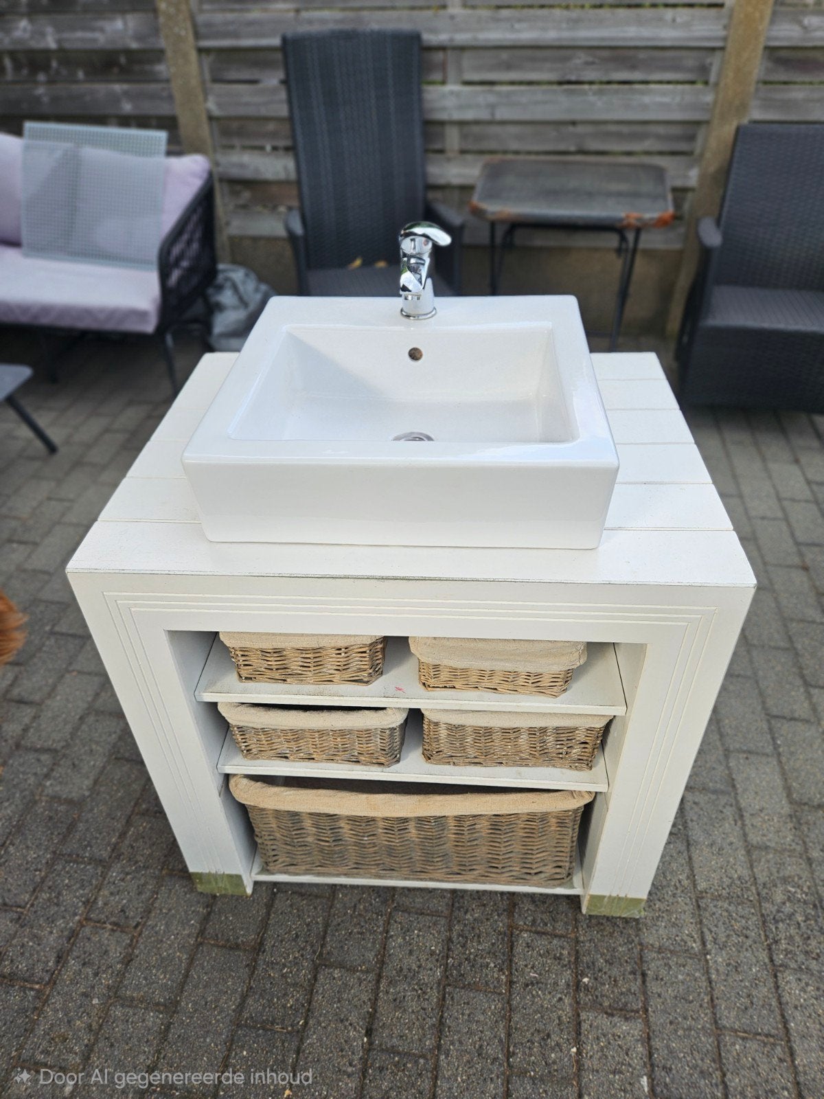 badkamermeubel met lavabo, Ophalen, Gebruikt, 50 tot 100 cm, Minder dan 100 cm