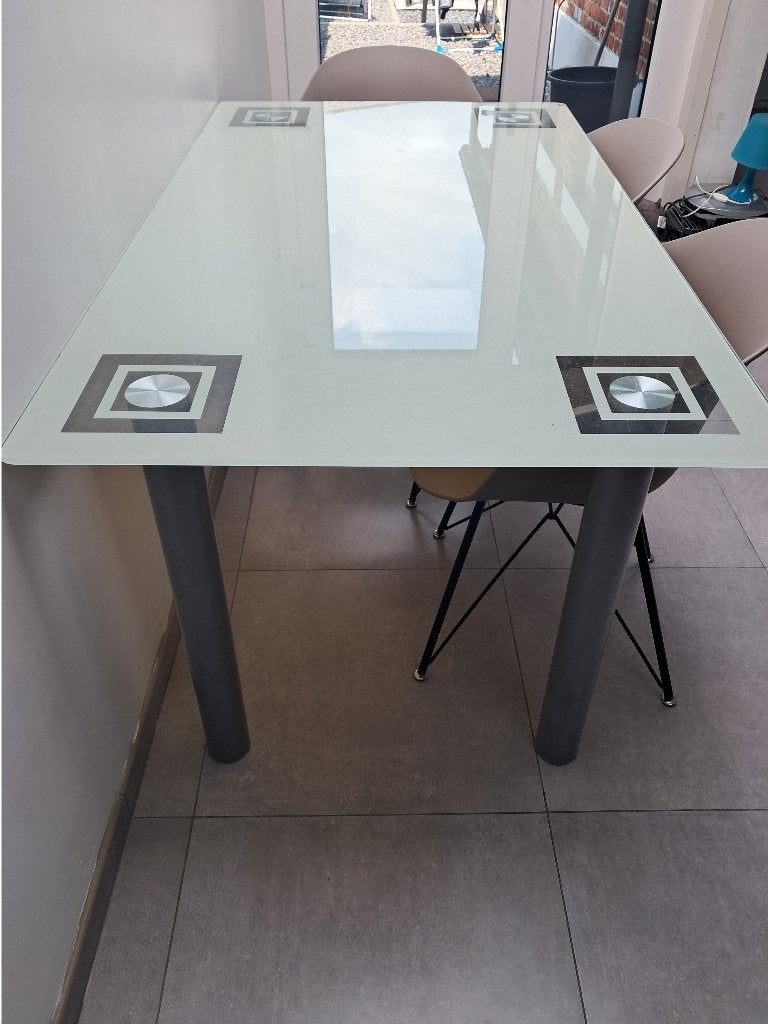Table en verre, Maison & Meubles, Enlèvement, Utilisé, Verre