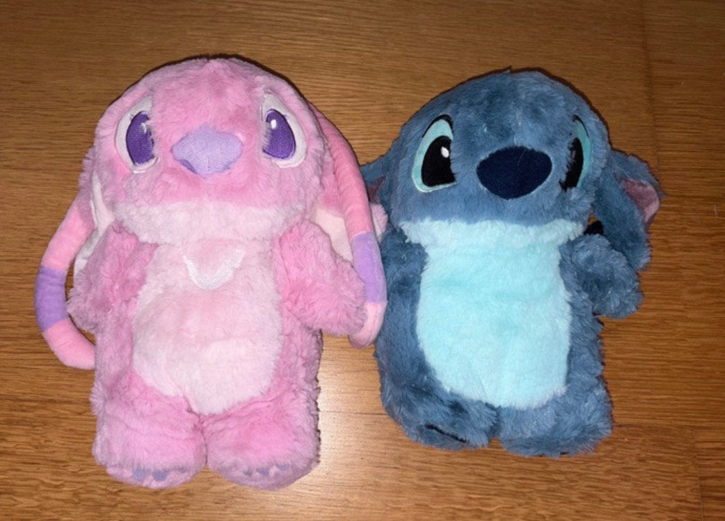 Lot de deux bouillottes stitch, Enlèvement, Comme neuf, Peluche