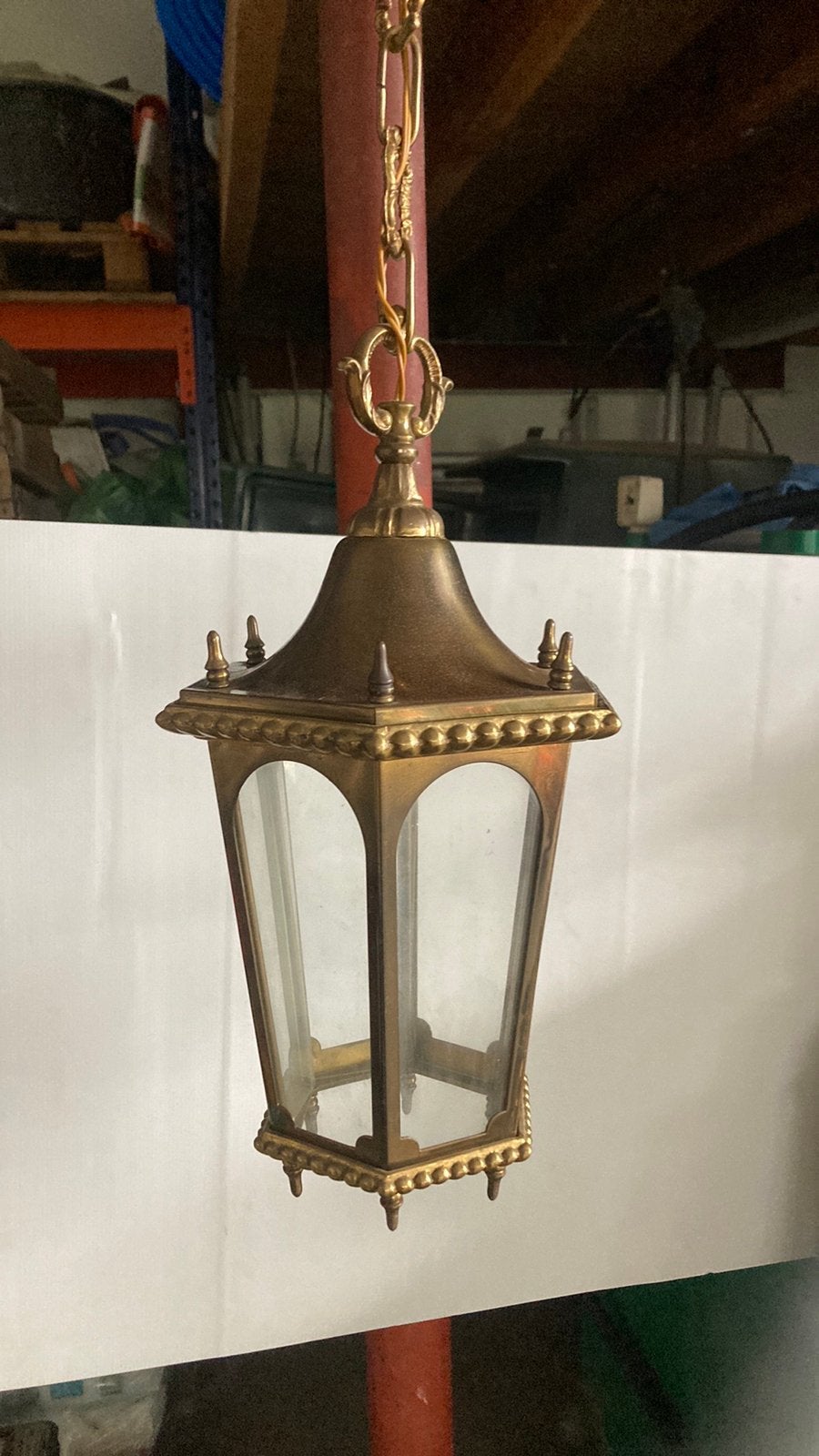 Mooie koperen hanglamp, Antiek en Kunst, Ophalen