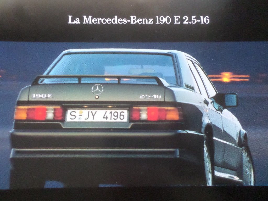 Brochure Mercedes 190E 2.5 16v 1991 - FRANÇAIS, Enlèvement ou Envoi, Mercedes