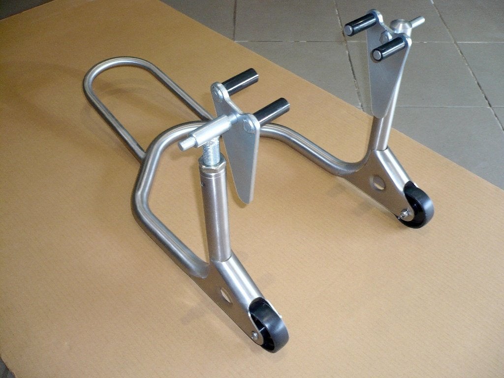 Paddock Stand Harris Performance vóór RVS, Motoren, Ophalen