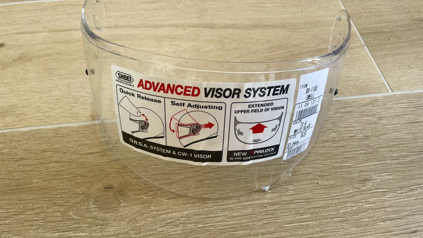 Visière SHOEI CW-1 transparente neuve – Jamais utilisée, Motoren, Kleding | Motorhelmen, Ophalen, Nieuw zonder kaartje, Shoei