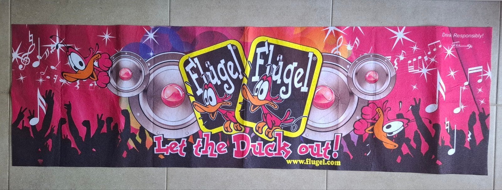 Flugel doek poster Flügel mancave vintage, Verzamelen, Ophalen