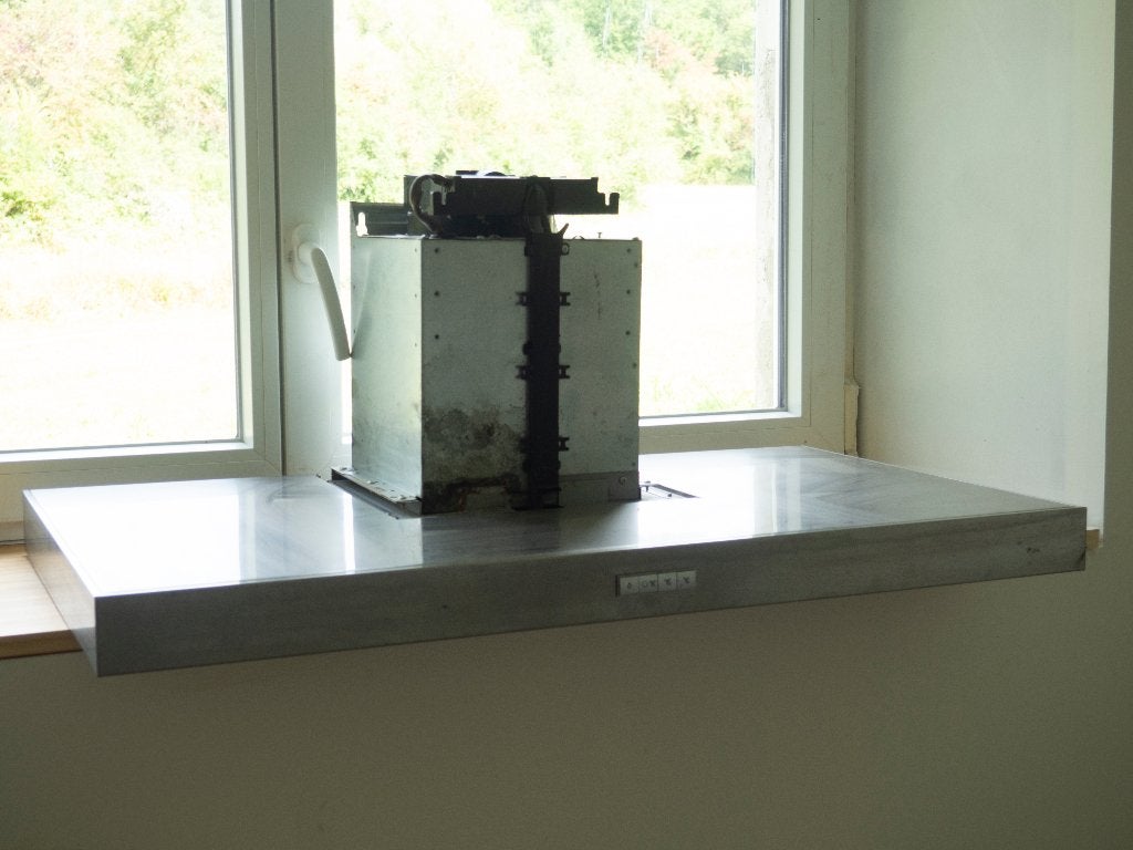 Hotte AEG 90 cm, Electroménager, Enlèvement, Utilisé, Autoportant, 600 à 800 m³/h