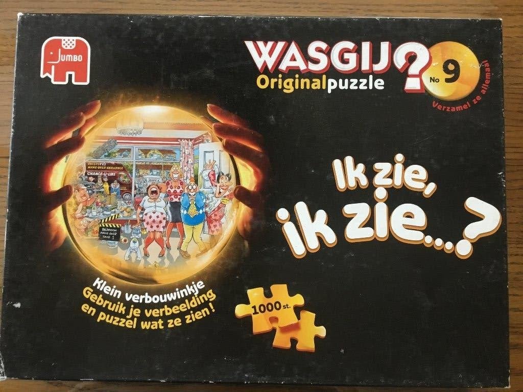 Puzzel Jumbo 1000 stukjes Wasgij original 9, Enlèvement ou Envoi, 500 à 1500 pièces, Utilisé, Puzzle